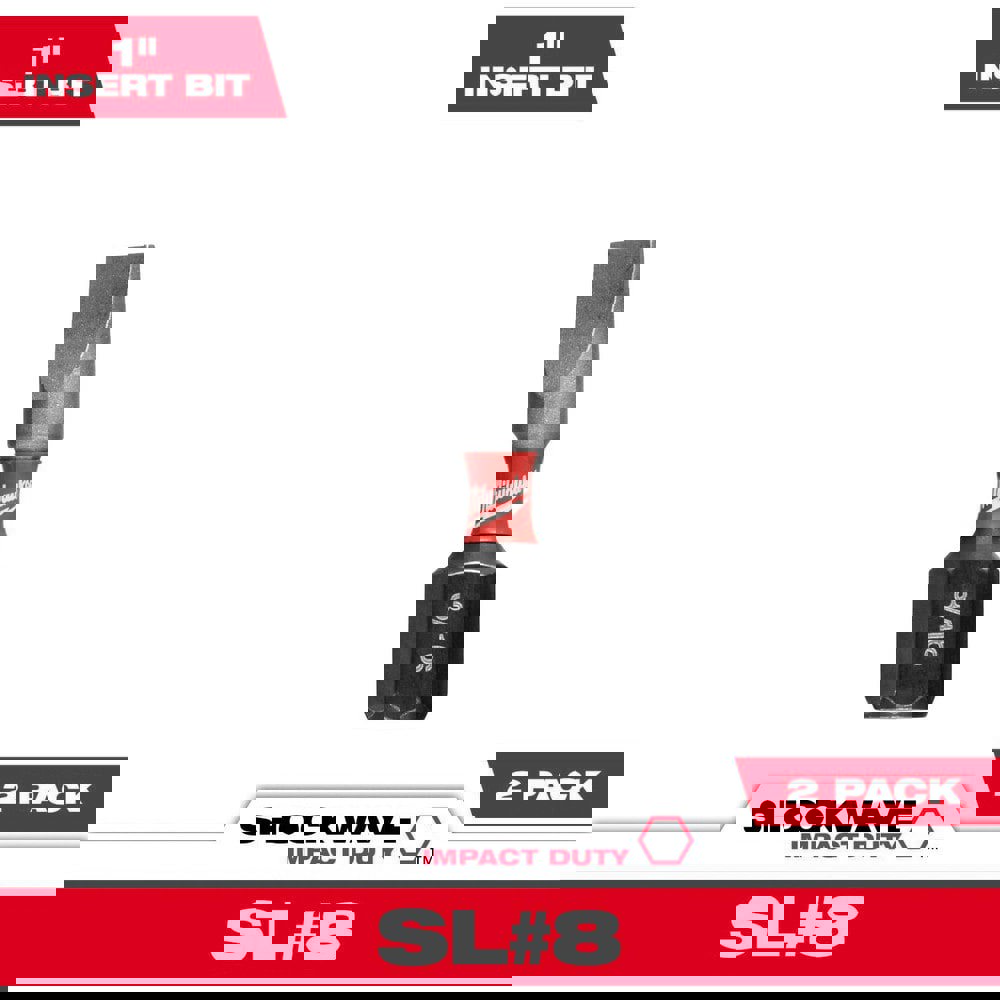 Slotted Screwdriver Bits; Reversible: No ; Blade Width (mm): 0.25in ; Drive Size (Inch): 0.188in ; Blade Thickness: 0.6in ; Blade Thickness (Decimal Inch): 0.6in ; Material: Steel